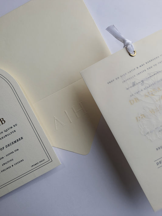 Elegant typography invitation