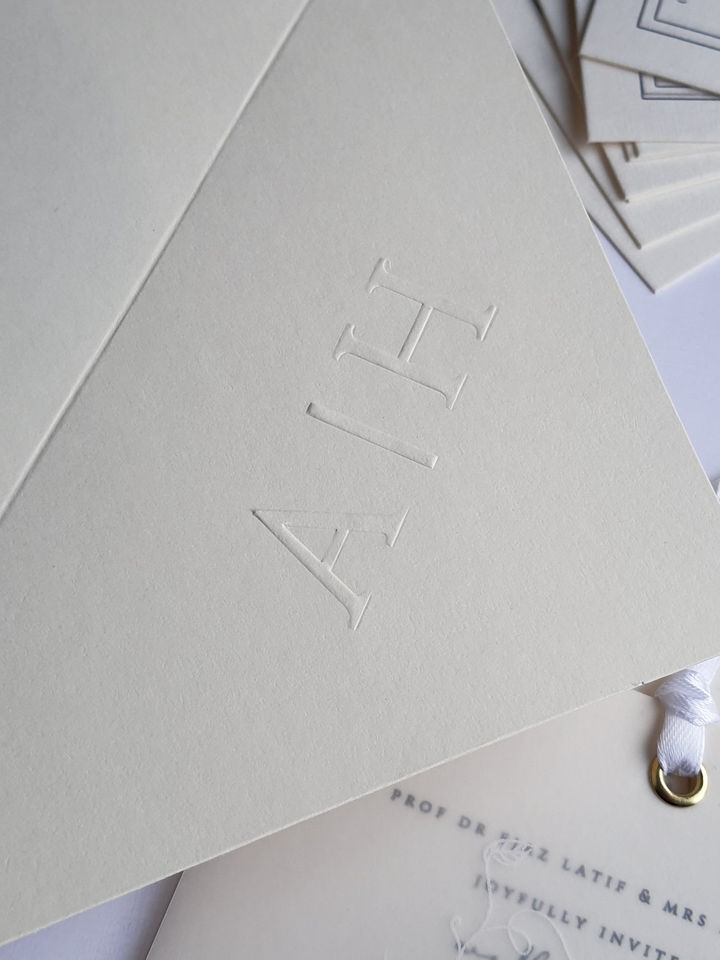Elegant typography invitation