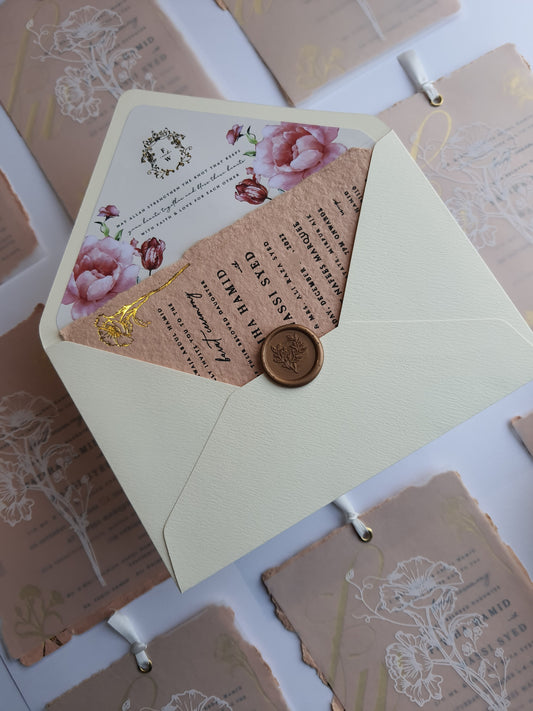 Handmade Paper Invitation