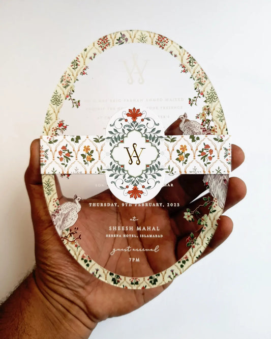Acrylic Invitation | Mughal