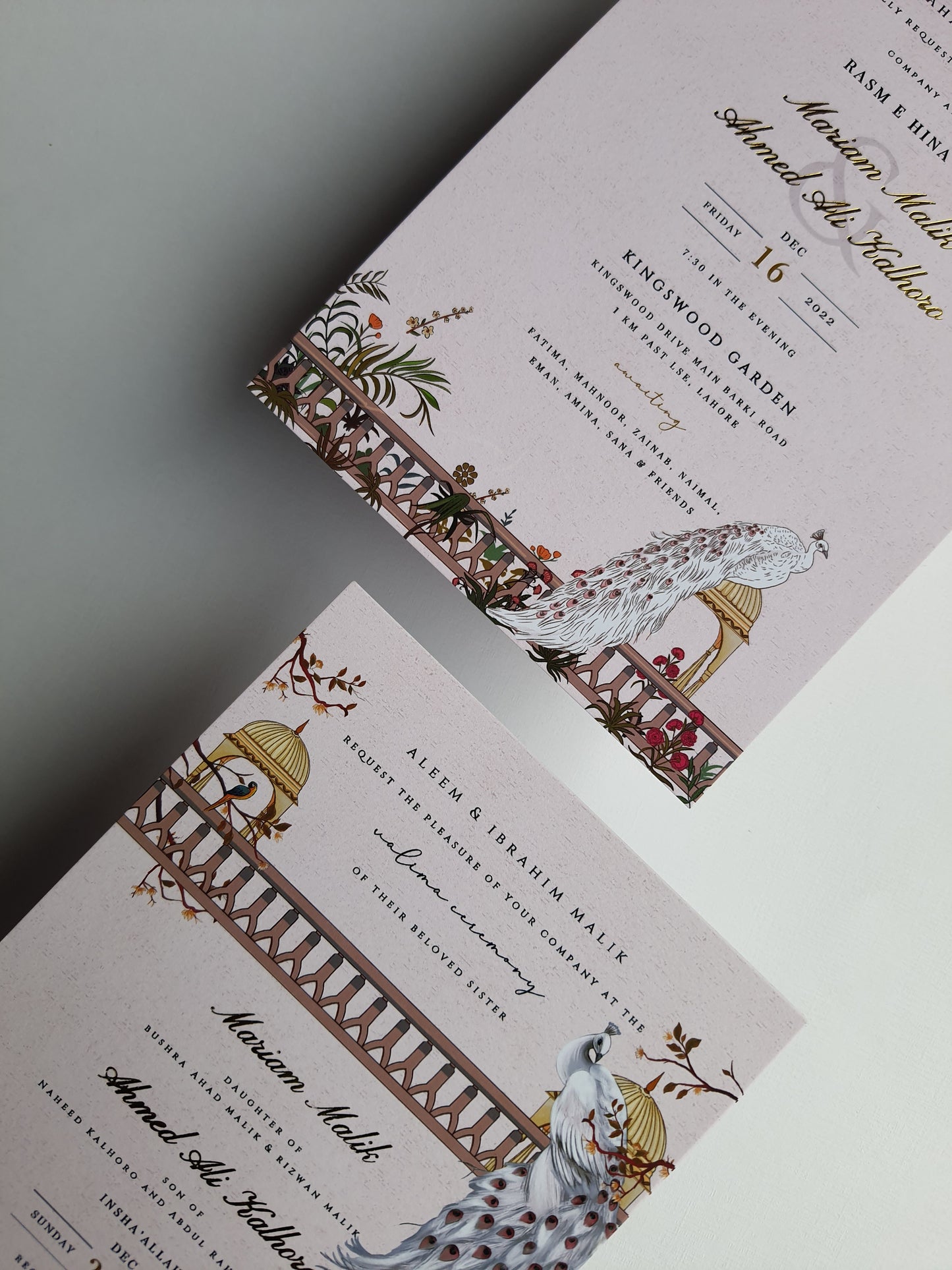 Medieval Mughal Boxed invitation