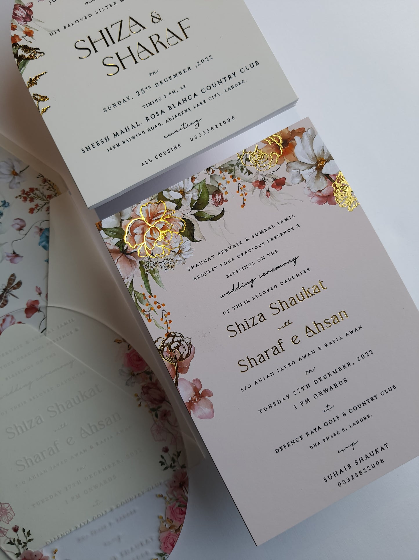 Acrylic Invitation | Floral