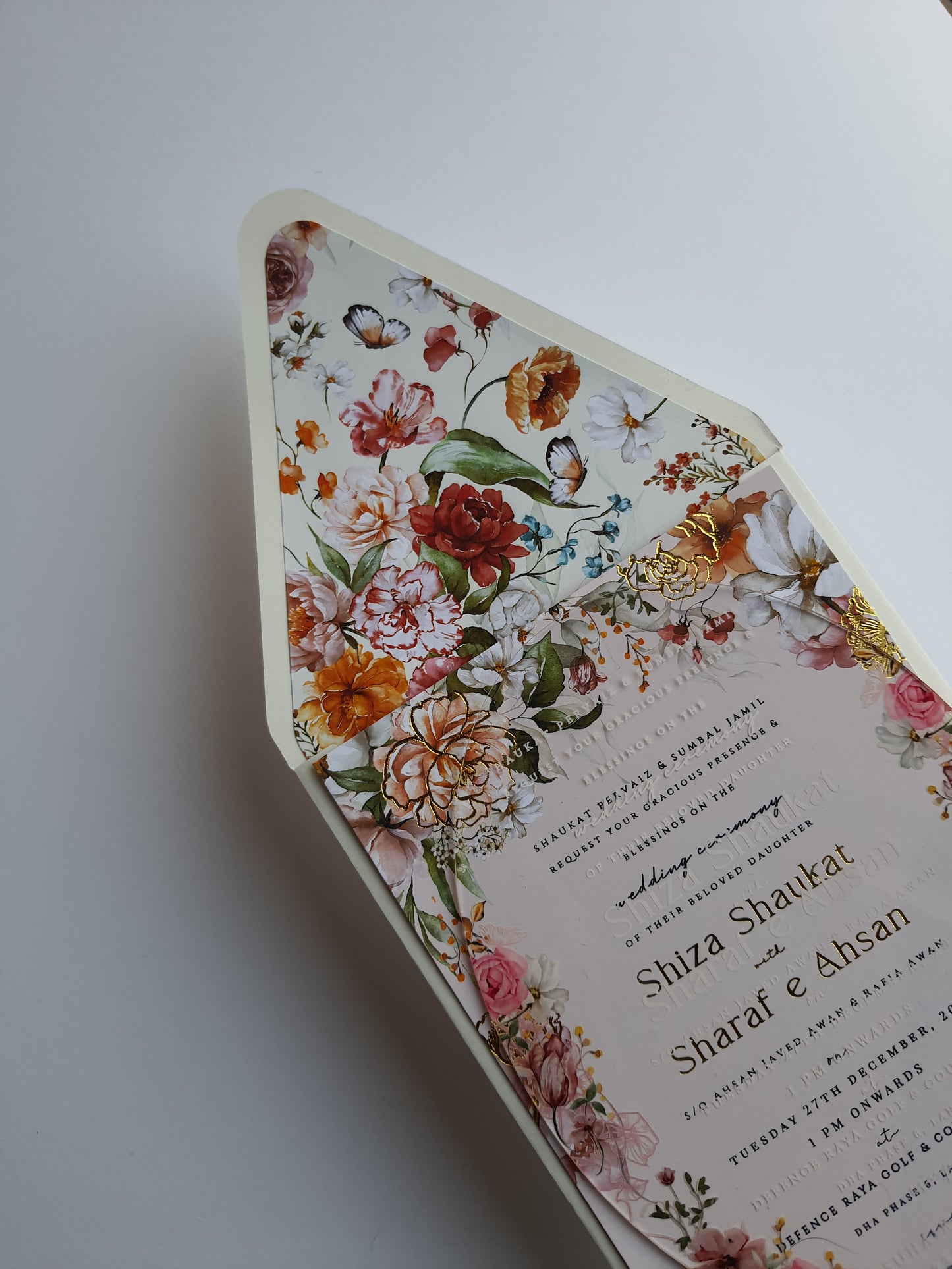 Acrylic Invitation | Floral