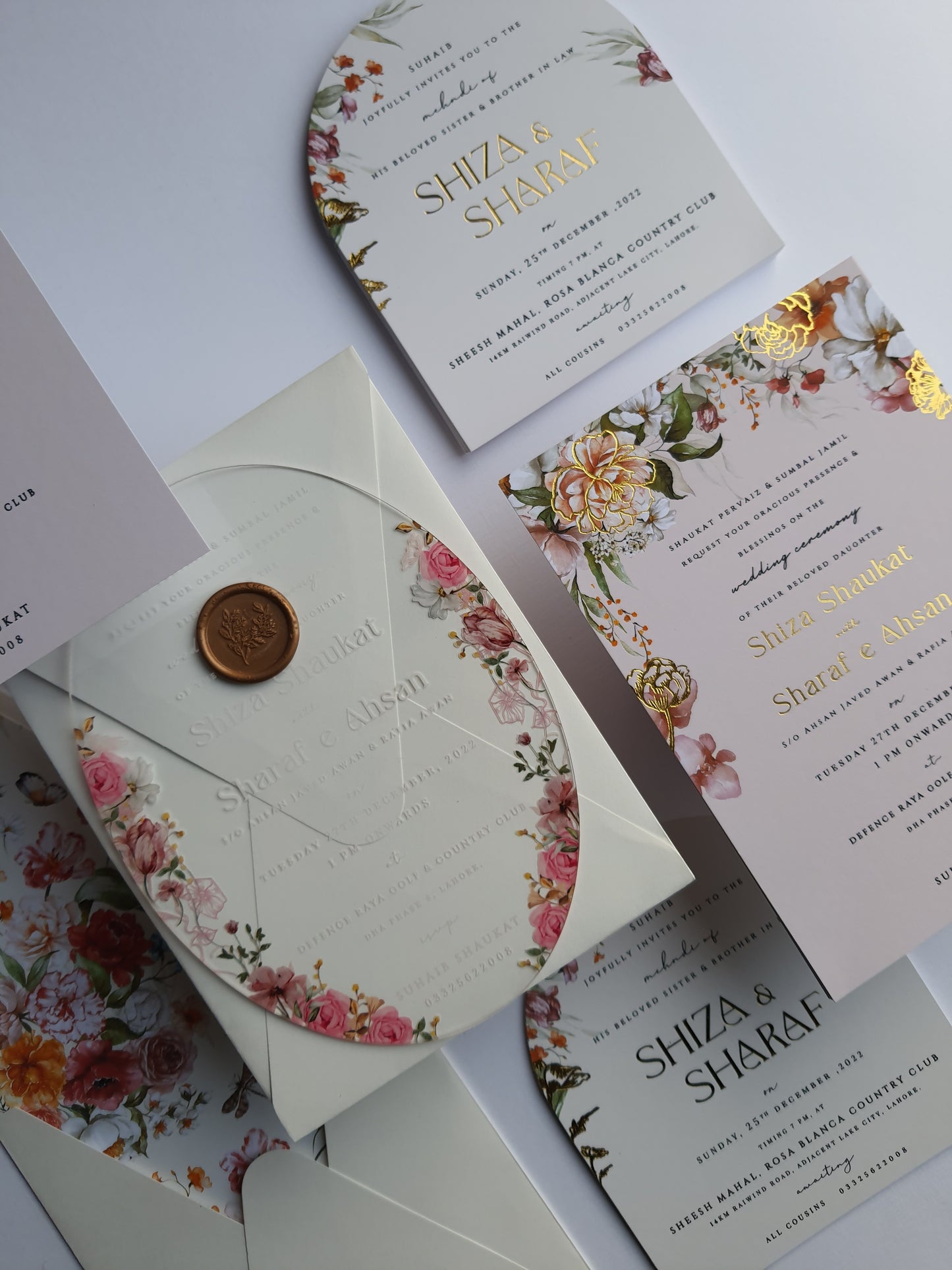 Acrylic Invitation | Floral