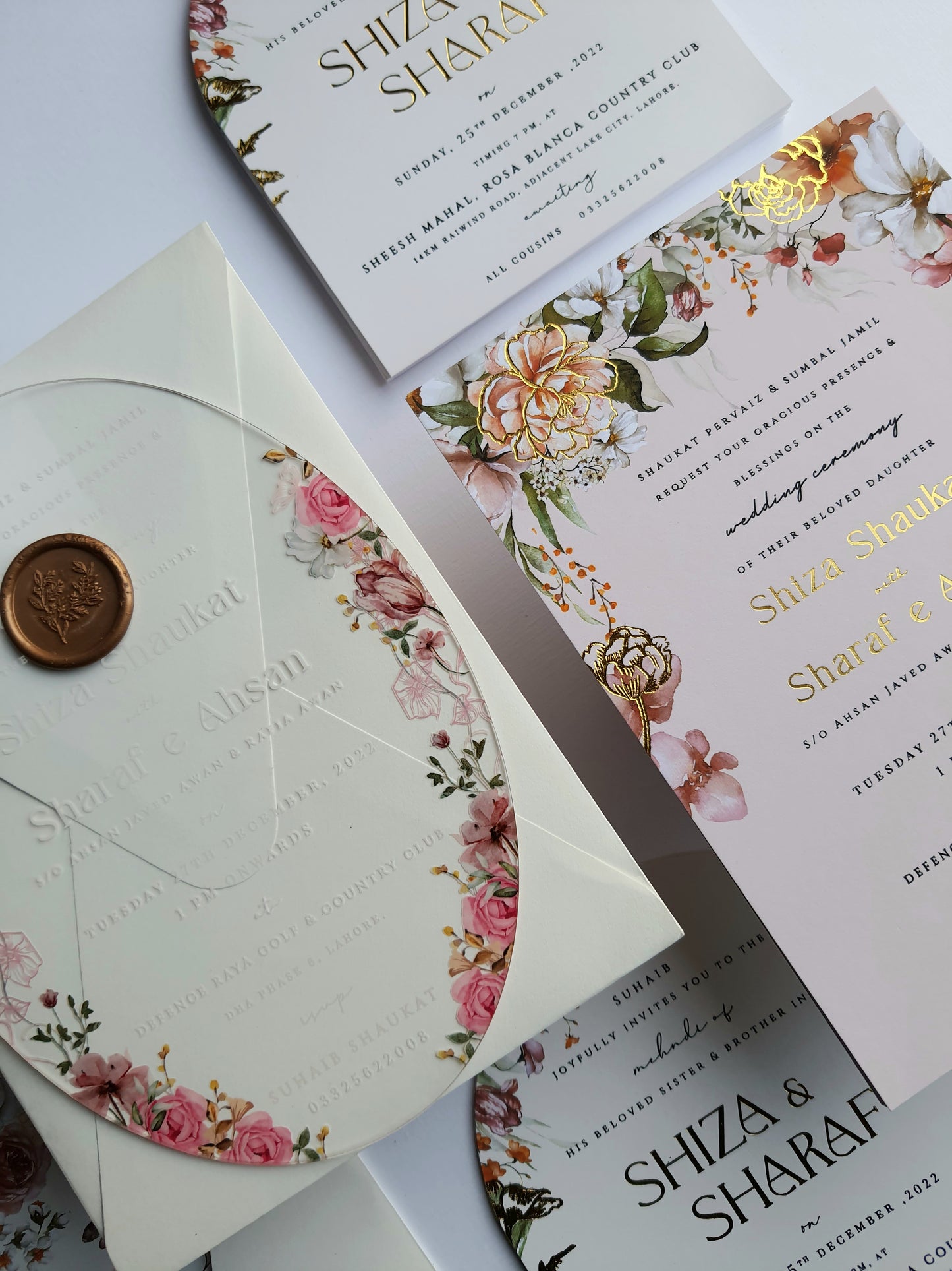 Acrylic Invitation | Floral